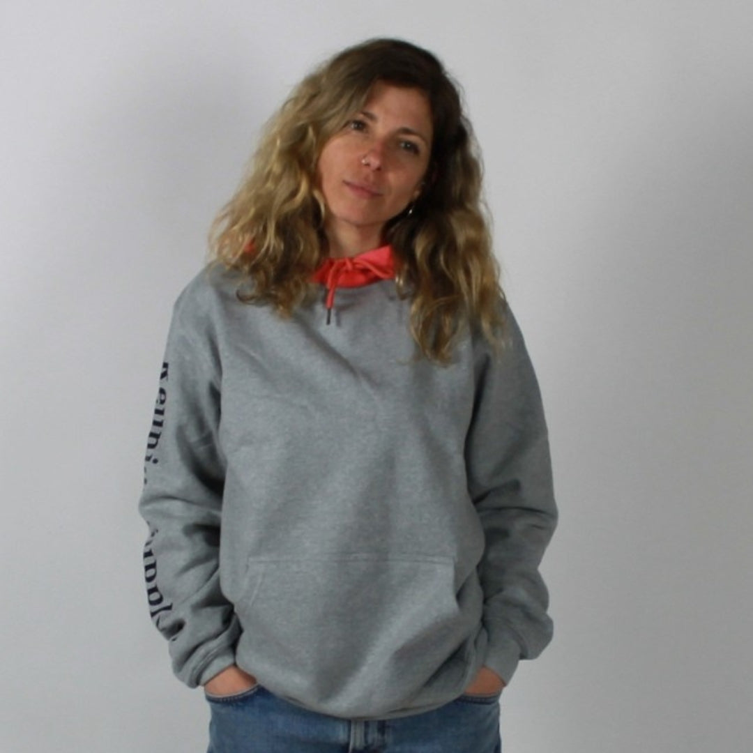 Neighbourhood Hoody - Grey/Coral