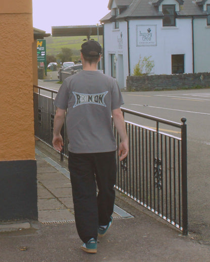 Warped Logo Tee - Faded Grey