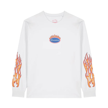 Keep 'er Lit L/S Tee - White