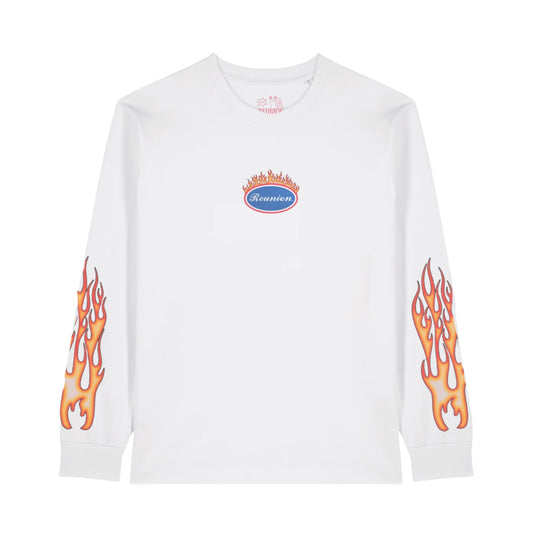 Keep 'er Lit L/S Tee - White
